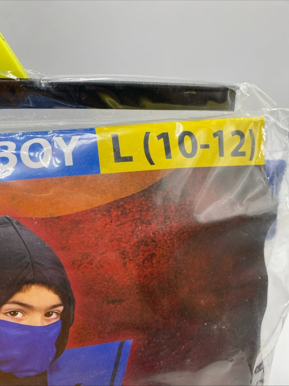 Ninja Costume Blue Black Fun World Child Boys L 10-12 Halloween No Sword